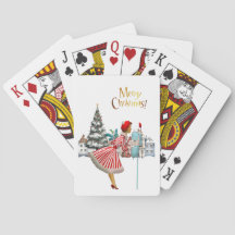 cartões de natal de Postada de Lady 1950