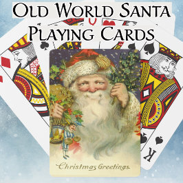 Baralho Cartões de natal Vintage Old World Papais noeis To