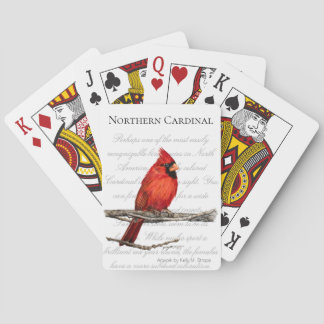 Baralho Cartões de Norte Cardinal de Arte de Pássaro