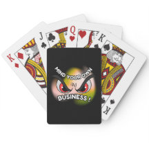 Cartões de pôquer: Cuidado com o seu (preto)