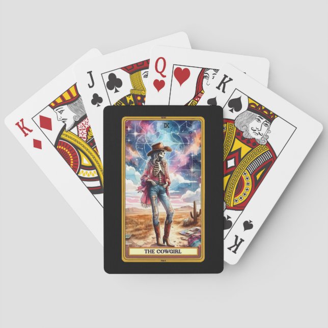Baralho Cartões de pôquer do Skeleton Tarot (Verso)