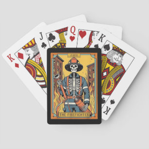 Baralho Cartões de pôquer do Skeleton Tarot do Bombeiro