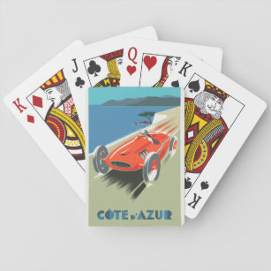 Baralho Cartões de Poster de Viagens vintage do Cote d Azu