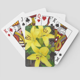 Baralho Cartões de Reprodução Clássicos de Flor Amarelo