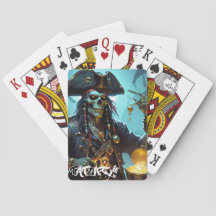 Cartões de Reprodução Clássicos Pirata Zombie