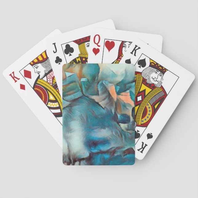 Baralho Cartões de reprodução de Abstrato bizantina (Verso)