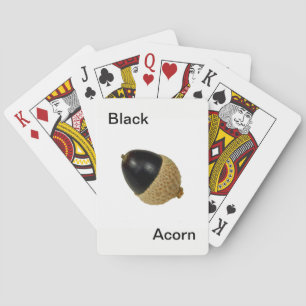 Baralho Cartões de Reprodução de Acorn Preto