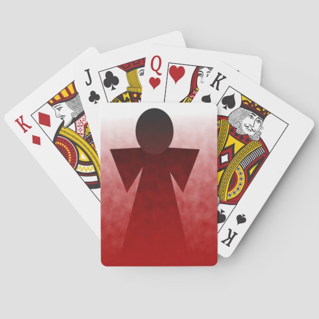 Baralho Cartões de Reprodução de Anjo Sangrando (Verso)