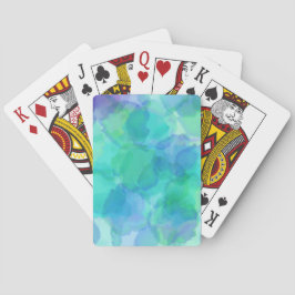 Baralho Cartões De Reprodução De Aquarela
