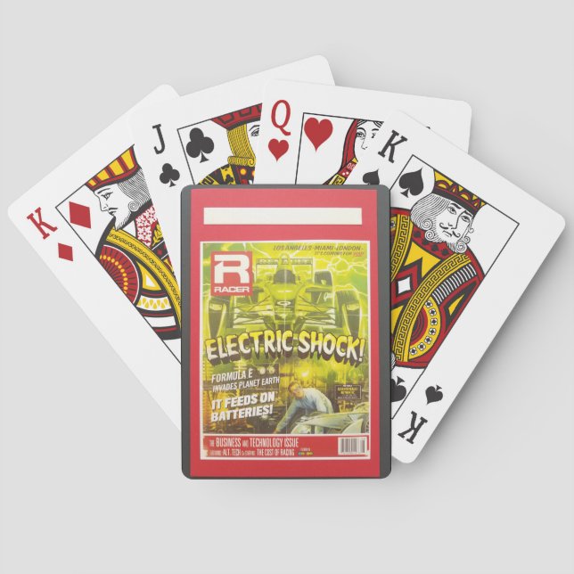 Baralho Cartões de Reprodução de Automóveis de Choque Elét (Verso)