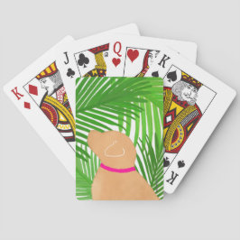 Baralho Cartões de Reprodução de Cães Amarelos da Ilha Pal