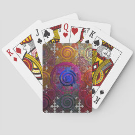Baralho Cartões de Reprodução de Chapas Circulares Colorid