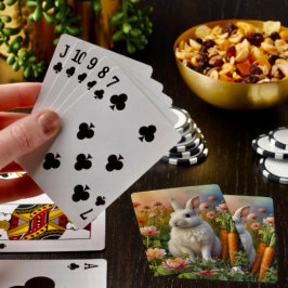 Baralho Cartões de Reprodução de Coelhinhos e Cenouras