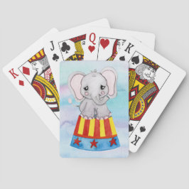 Baralho Cartões de Reprodução de Elefantes Circus