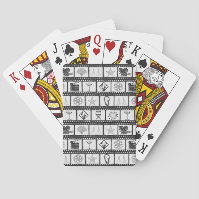 Baralho Cartões de Reprodução de Filmes em Hollywood (Verso)