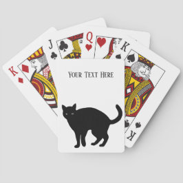 Baralho Cartões de Reprodução de Gato Preto