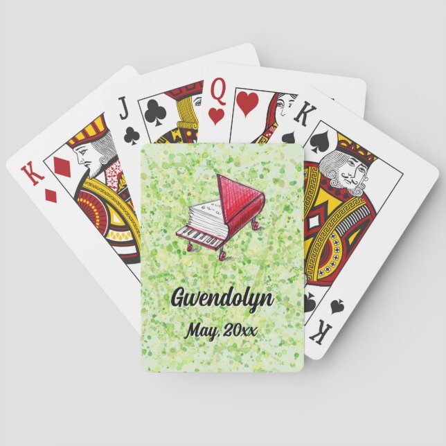 Baralho Cartões de Reprodução de Limecream de primavera Me (Verso)