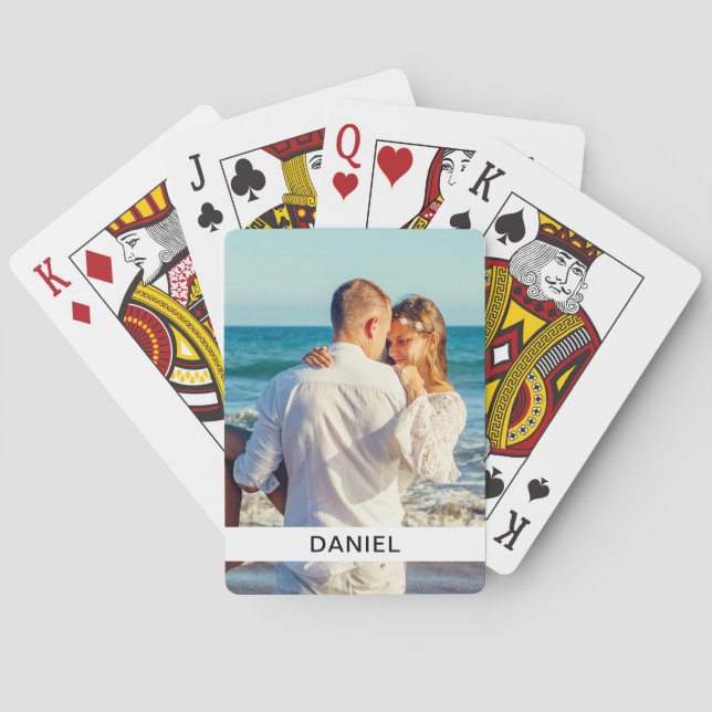 Baralho Cartões de Reprodução de Modelo de Fotografias (Verso)