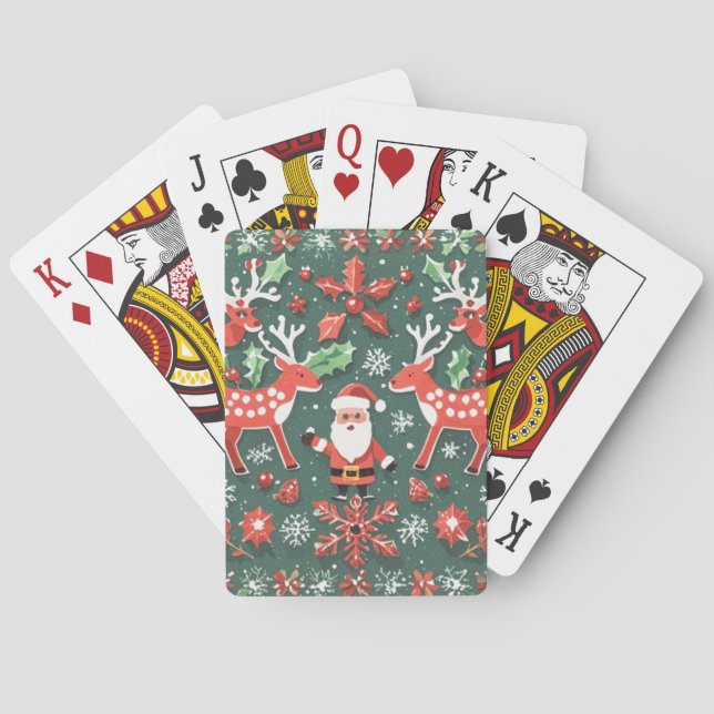 Baralho Cartões de Reprodução de Natal (Verso)