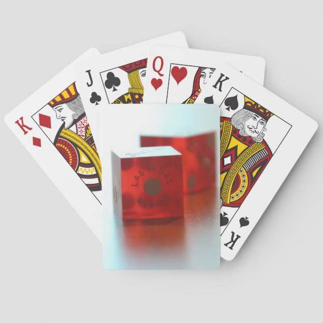 Baralho Cartões de Reprodução de Poker de Dice Vermelho (Verso)