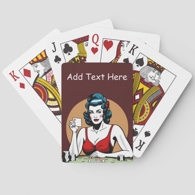 Baralho Cartões de Reprodução de Poker Personalizados (Verso)