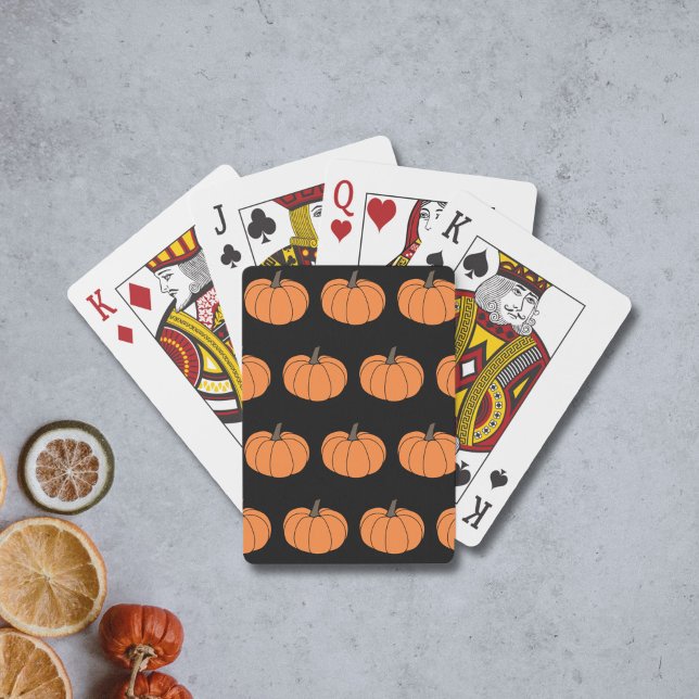 Baralho Cartões de Reprodução de Pumpkin (Pumpkin Pattern Playing Cards)