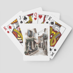 Baralho Cartões de Reprodução de Rua Italiana
