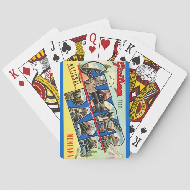 Baralho Cartões de Reprodução de Saudações do Glaciar Park (Verso)