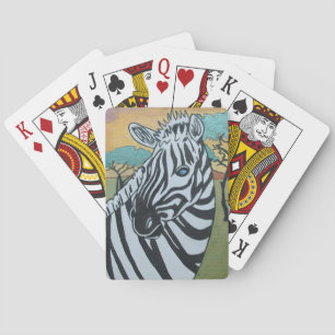 Baralho Cartões de Reprodução de Zebra Metálica