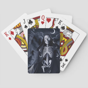 Baralho Cartões de Reprodução do Design do Skeleton Wizard