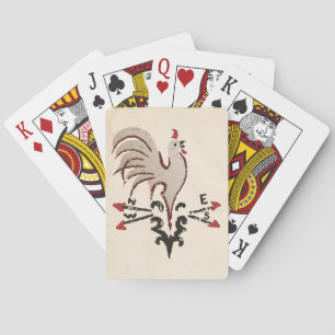Baralho Cartões de Reprodução do Folkart Rooster