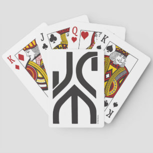 Baralho Cartões de Reprodução do Logotipo Estilizado JC