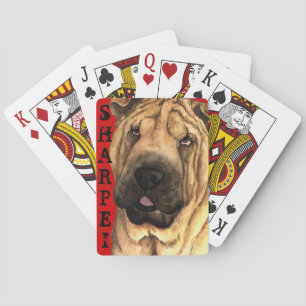 Baralho Cartões de Reprodução em Bloco de Cor Shar-Pei Chi