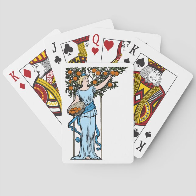 Baralho Cartões de Reprodução Laranja Maiden (Verso)
