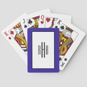 Baralho Cartões de Reprodução Monogramados, Poker Deck par