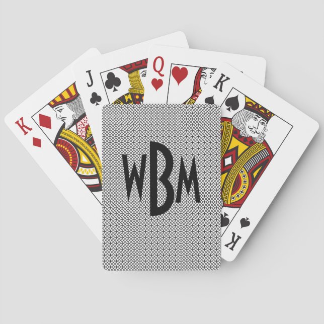 Baralho Cartões de Reprodução Monogramas (Verso)