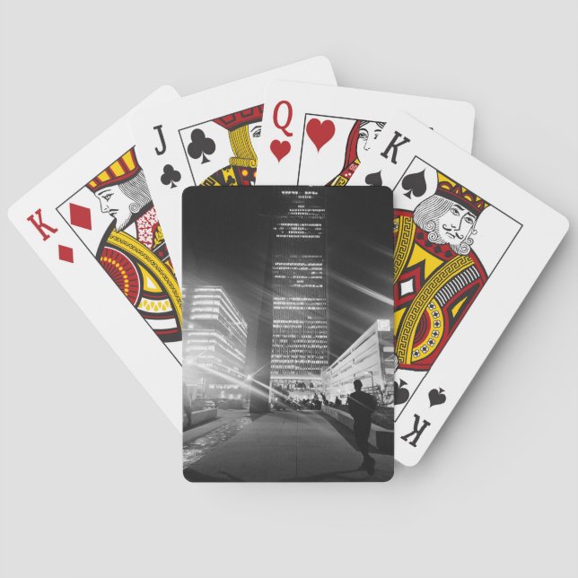 Baralho Cartões de Reprodução para Luzes Pretas e Brancas (Verso)