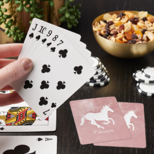 Baralho Cartões de Reprodução Personalizados do Unicorn
