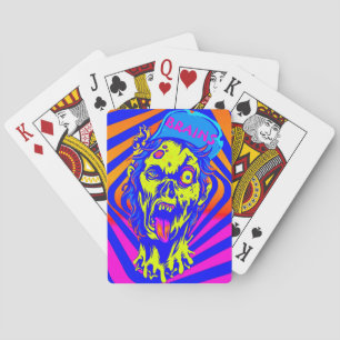 Baralho Cartões de Reprodução Personalizados Zombie