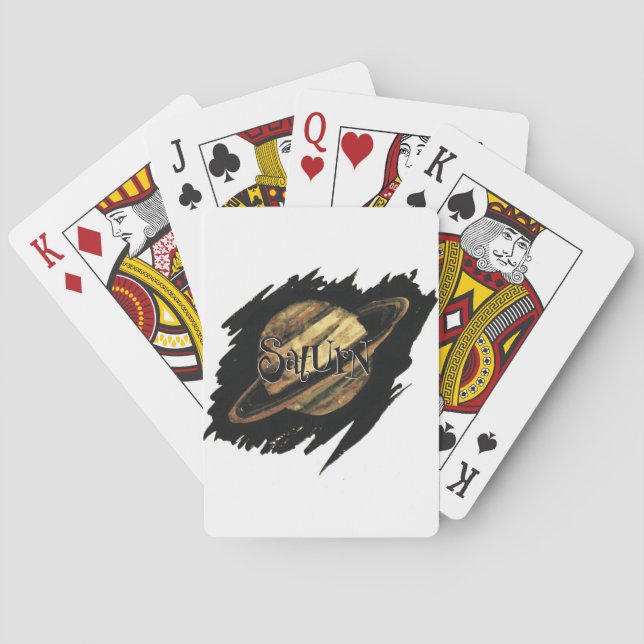 Baralho Cartões de Reprodução Saturno (Verso)