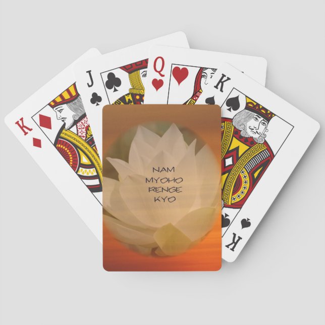 Baralho Cartões de Reprodução SGI: Lotus e "Nam Myoho Reng (Verso)