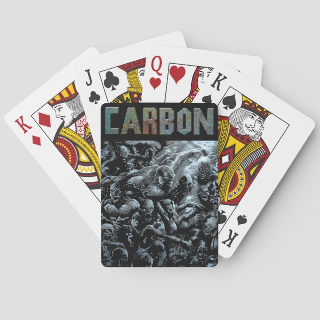 Baralho Cartões de transporte de carbono (Verso)