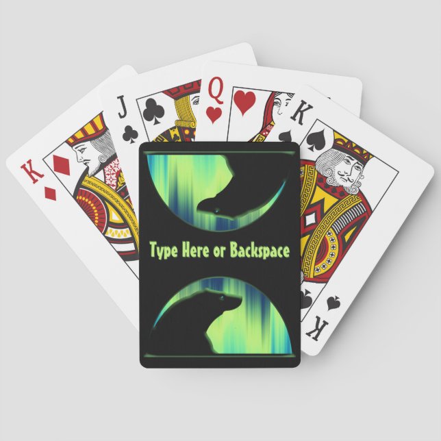 Baralho Cartões de Urso Personalizados (Verso)