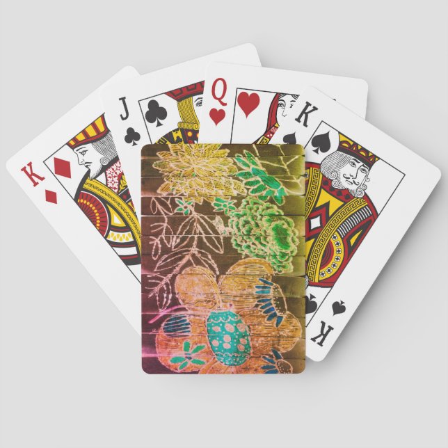 Baralho cartões florais (Verso)