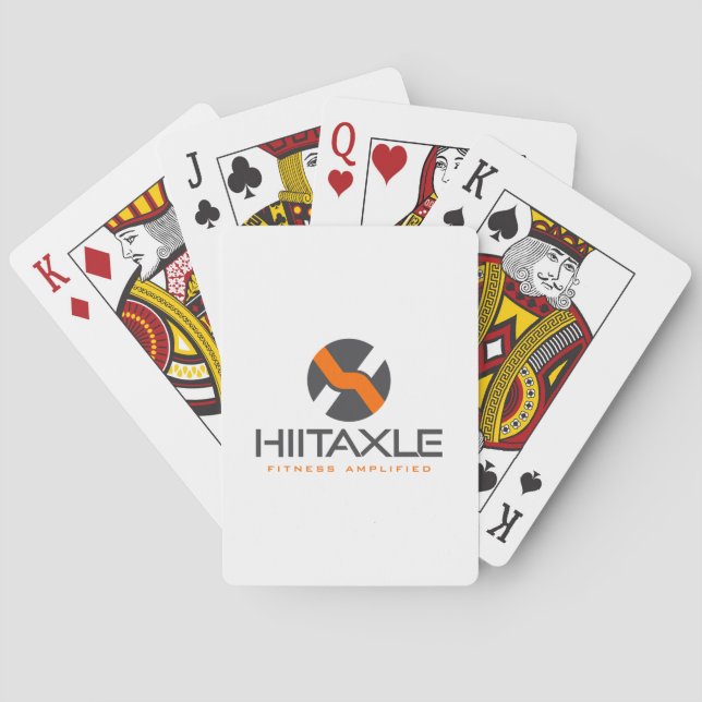 Baralho Cartões para jogar logotipo HIITAXLE (Verso)