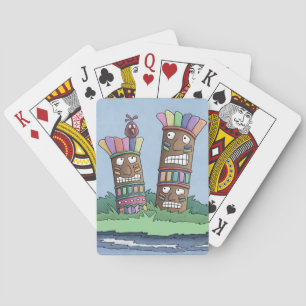 Baralho Cartões para jogar Tiki Bird Rosebud