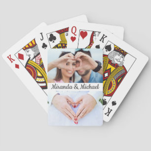 Baralho Cartões personalizados de reprodução de Fotogra