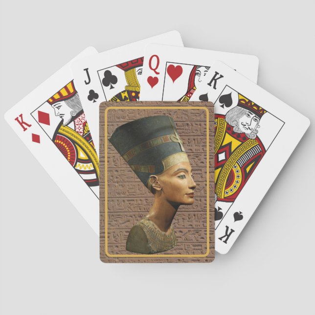 Baralho Cartões Reais da Rainha Nefertiti (Verso)
