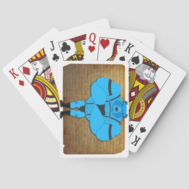 Baralho Cartoon gay do urso SlipperyJoe (Verso)