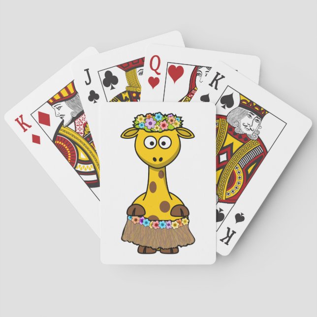Baralho Cartoon Hula Dancer Giraffe (Verso)